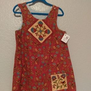 Hand made reversible girl's dress
